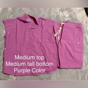 Purple Figs Scrub Set